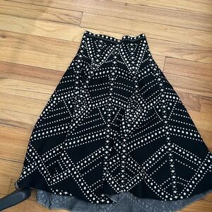 Black and White Patterned Women's Skirt MIA mod